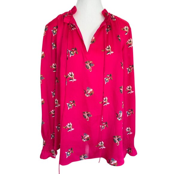 Ann Taylor Floral Long Sleeve Blouse Size Small - Picture 1 of 7
